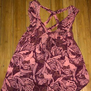 Free People floral tank top